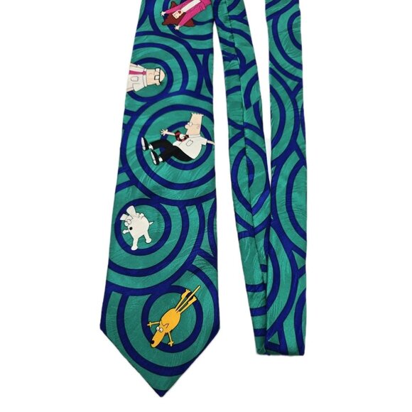Dilbert Softwear OUT OF CONTROL All Over Print Novelty Vintage Mens Tie NeckTie - Picture 3 of 7